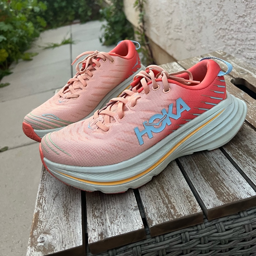 Bondi X hoka womens running shoes